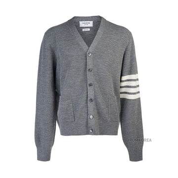 THOM BROWNE メンズ 4バー ストライプ ウール カーディガン 75413765