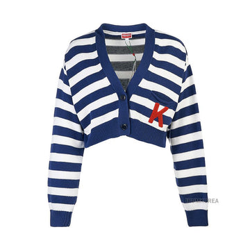 Kenzo Women's Stripe Cropped Cardigan 73227126