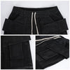RICK OWENS スティッチカーゴドローストリングパンツ ダークシャドウ 09 125680698 [P]