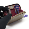 HERMES Etoupe Epsom Leder Ajab Seide Change Tasche Münzbörse (O-Stempel) EP92765HE 125700886 [P]