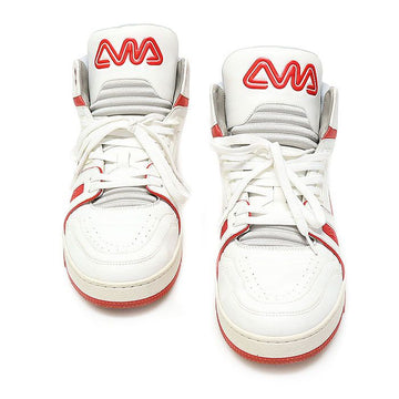 Louis Vuitton White Calfskin Virgil Abloh LV Trainer Mid-Top Men's Sneakers 8 125700907