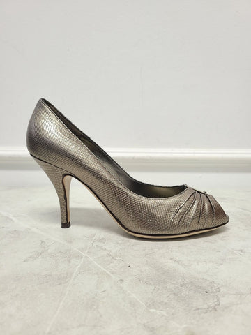 Salvatore Ferragamo Open Toe Pumps Heels 6.5 125702278