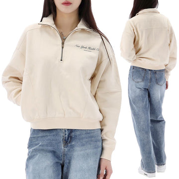 SPORTY & RICH NY ヘルスクラブ ハーフジッパー トレーナー ST073514043CR01 125704678