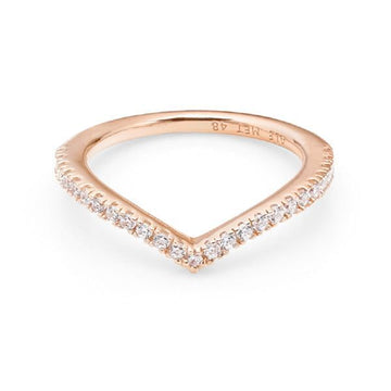 PANDORA シマーリング ウィッシュボーン ローズ リング 186316CZ 33307851