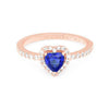 Pandora Sparkling Blue Elevated Heart Rose Ring 188421C01 58097099 [P]