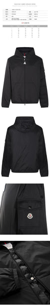 MONCLER MONTEYNARD Kapuzenjacke mit Logo-Patch Schwarz 26 597YD 999 125719833 [P]
