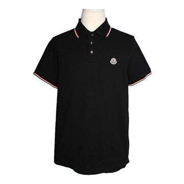 MONCLER Männer schwarzes Piqué-Shirt 100 125748401