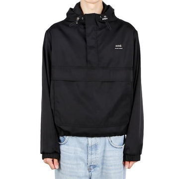 AMI UJK101 PA0007 001 Hooded Anorak Windbreaker 75452938