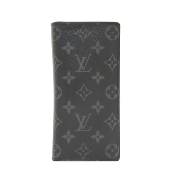 LOUIS VUITTON Monogram Eclipse Canvas Brazza Wallet (Chip) / M61697 125784595