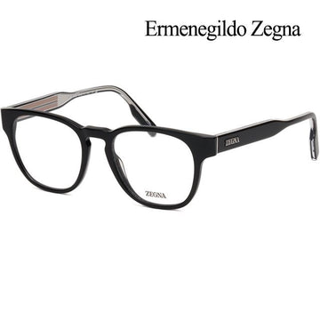 ZEGNA Brille EZ5261 001 Luxus Schwarz Rechteckige Kunststofffassung 125832162