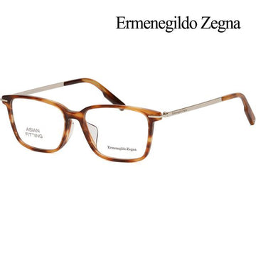 ZEGNA EZ5246F 052 四角 アニマル柄 メガネフレーム アジアンフィット 125832179