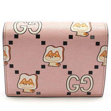 GUCCI Pink Leder Tierdruck Geldbörse 736784 125836251