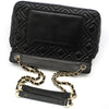 TORY BURCH ブラック キルティング レザー マリオン ゴールド チェーン ショルダーバッグ 125836515 [P]