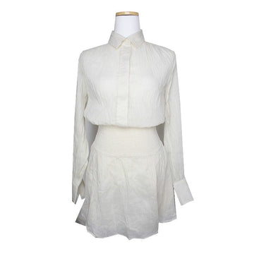 RAG & BONE Off-White Baumwollseide Chiffon Kleid 44 125841296
