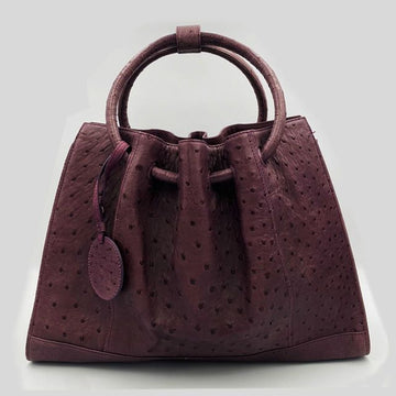 HORMIGA パープルオーストリッチトートバッグ 12345 125842775