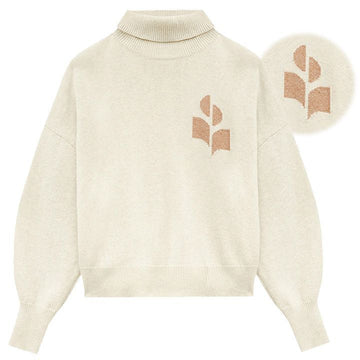 Isabel Marant Turtleneck Logo Sweater Light Camel PU0222FA A1X05E LYCM 159665826 [P]