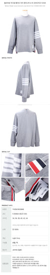 THOM BROWNE Oversized Langarm T-Shirt 4-Bar / FJS066A 06221 48970966 [P]