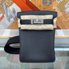Hermes Kelly Hackado PM Black Silver Plating U Stamp H083589 126285137 [P]