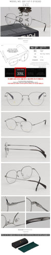 DAVID BECKHAM Titanium-Brillenfassung DB1157F 010 Luxus Asiatische Passform Silber Edelstahl 126318214 [P]