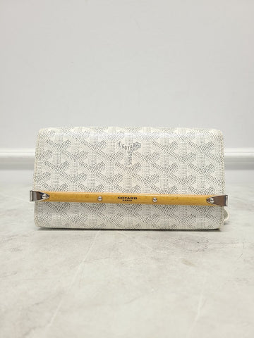 GOYARD Spezial Weiß Monte Carlo Mini Clutch 18.5 126372436