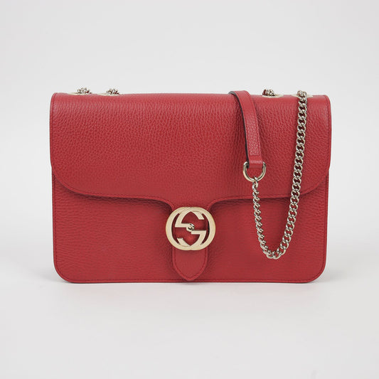 Gucci Interlocking Medium Chain Shoulder Bag 510303 125446947 [P]