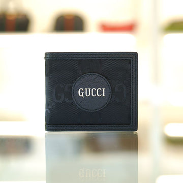 GUCCI メンズ二つ折り財布 キャンバス ブラック 625573 H9HAN 1000 126512831