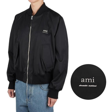 AMI Technical Twill Bomber Jacket 126537362