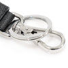 PRADA 2PP709 schwarzer Saffiano-Leder Emaille-Logo Split-Ring Schlüsselanhänger 126545485 [P]