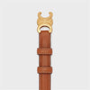 Celine Small Triomphe Belt Natural Calfskin Tan 45AX63A78.04LU 75481819 [P]