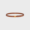 Celine Small Triomphe Belt Natural Calfskin Tan 45AX63A78.04LU 75481819 [P]