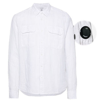 CP COMPANY レンズワッペンポケットシャツ ホワイト 16CMSH301A 005415G 103 155890191