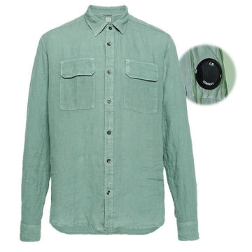 CP COMPANY レンジワッペンポケットシャツ グリーン 16CMSH301A 005415G 626 155890195