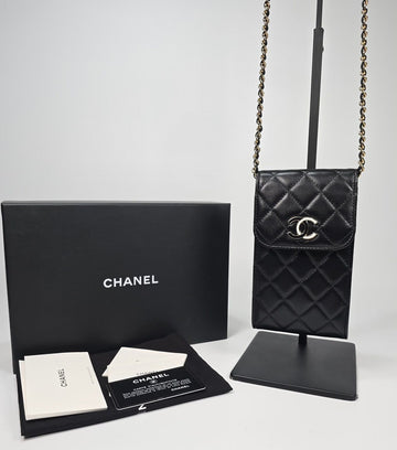 CHANEL COCO Logo Lammleder Mini-Crossbody-Bag 126550151