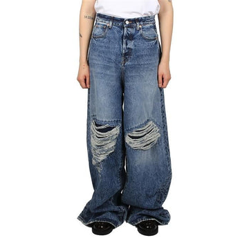 vetements Distressed Wide Denim UE63PA200L BLUE 66538658