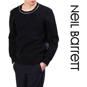 Neil Barrett PBJS06A 3558 01 Zip Round Neoprene Sweatshirt 126655043