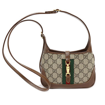 GUCCI GG Supreme Canvas Gold Jackie 1961 Mini Crossbody 637092 126660685