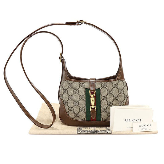 GUCCI 637092 GG スプリーム キャンバス ゴールド タイプ ジャッキー 1961 ミニ クロスボディバッグ 126660685