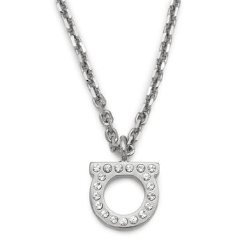Salvatore Ferragamo Small Gancini Crystal Necklace 76 0131 002 0696655 28243177 [P]