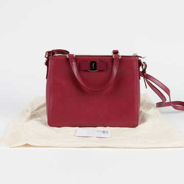 SALVATORE FERRAGAMO 21 E298 BARA BOW TRACY Tote Schultertasche 125857001