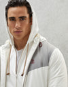 BRUNELLO CUCINELLI Two-Tone Logo Hoodie Daunenjacke MM4037430G CDV30 126677401 [P]