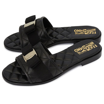 SALVATORE FERRAGAMO Bara Bou Damen Slipper LOVEC Q 1CM NERO 0753739 32702333