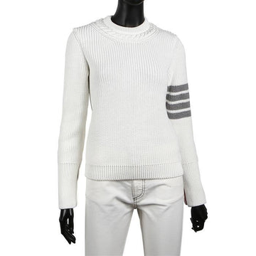 THOM BROWNE FKA410A Y3017 100 Damen Krawatten-Strickweste 67184216