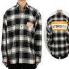 VETEMENTS ホワイトチェック名札チェックシャツ 58846055 [P]