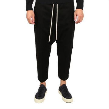 Rick Owens RU02B2381 CF 09 Black Drawstring Cropped Pants 64234232