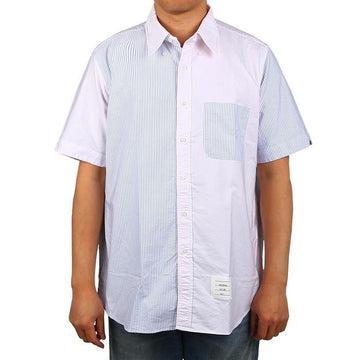 THOM BROWNE トムブラウン MWS239D 00098 680 ロゴストライプシャツ 48214826