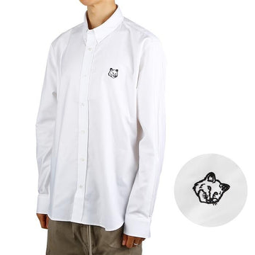 Maison Kitsune Contoured Fox Head Casual BD Shirt MM00410WC2010 P100 92912121