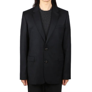 AMI シングルブラックジャケット 101611134