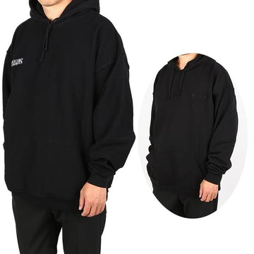 vetements UA53HD280B BLACK Inside Out Hoodie Black 64576757