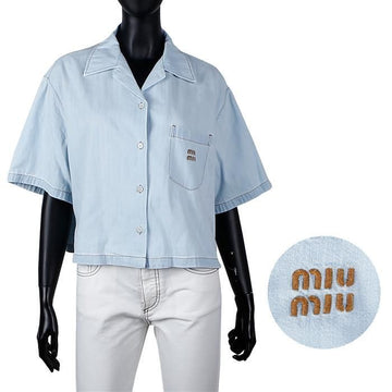 MIU MIU Chambray Denim Hemd F0076 76316897