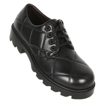 Bottega Veneta Strut Grid Lace-Up Derby Shoes 709000 V02X0 1000 72887980